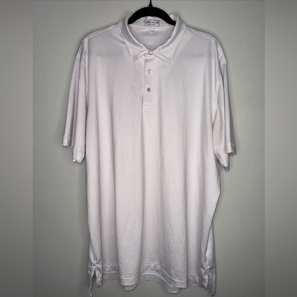 Peter Millar Men’s XL Summer Comfort Golf Polo Martini Glass Print